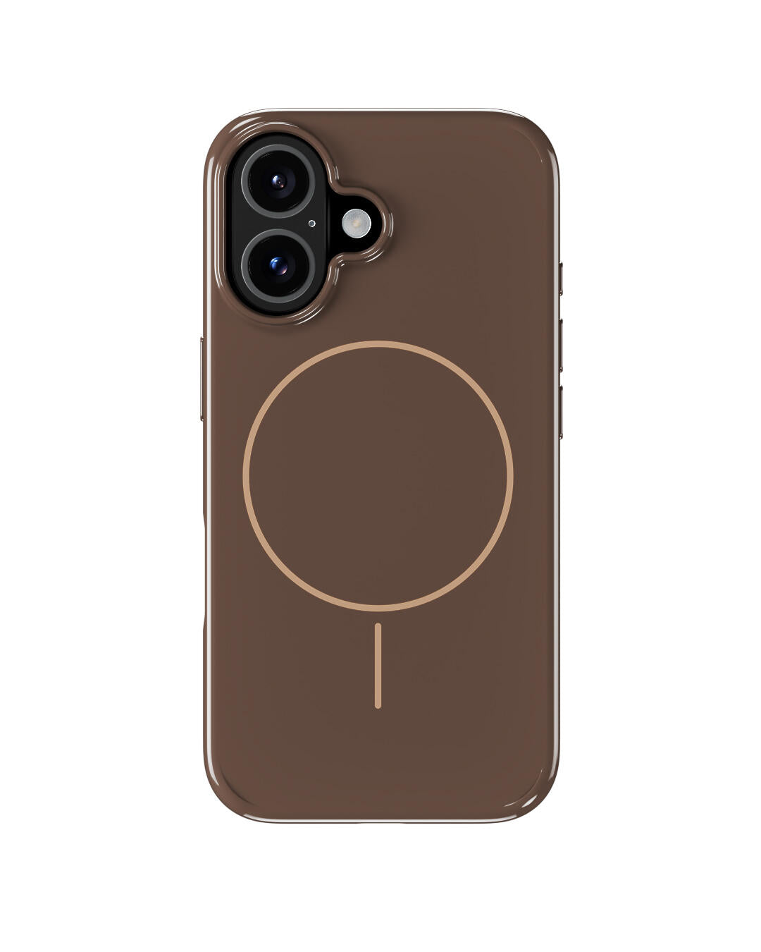 MagSafe iPhone cover - Chocolate/Beige